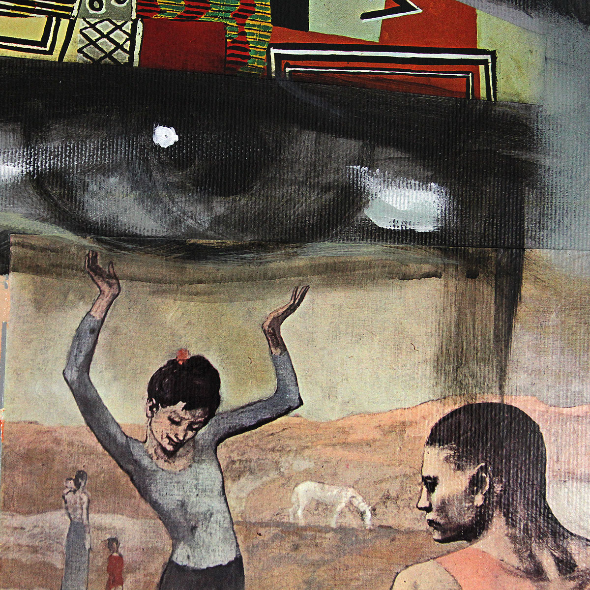 Modernes Gemälde von K. Namazi: "War & Peace", Originalgemälde (Unikat)  (A)