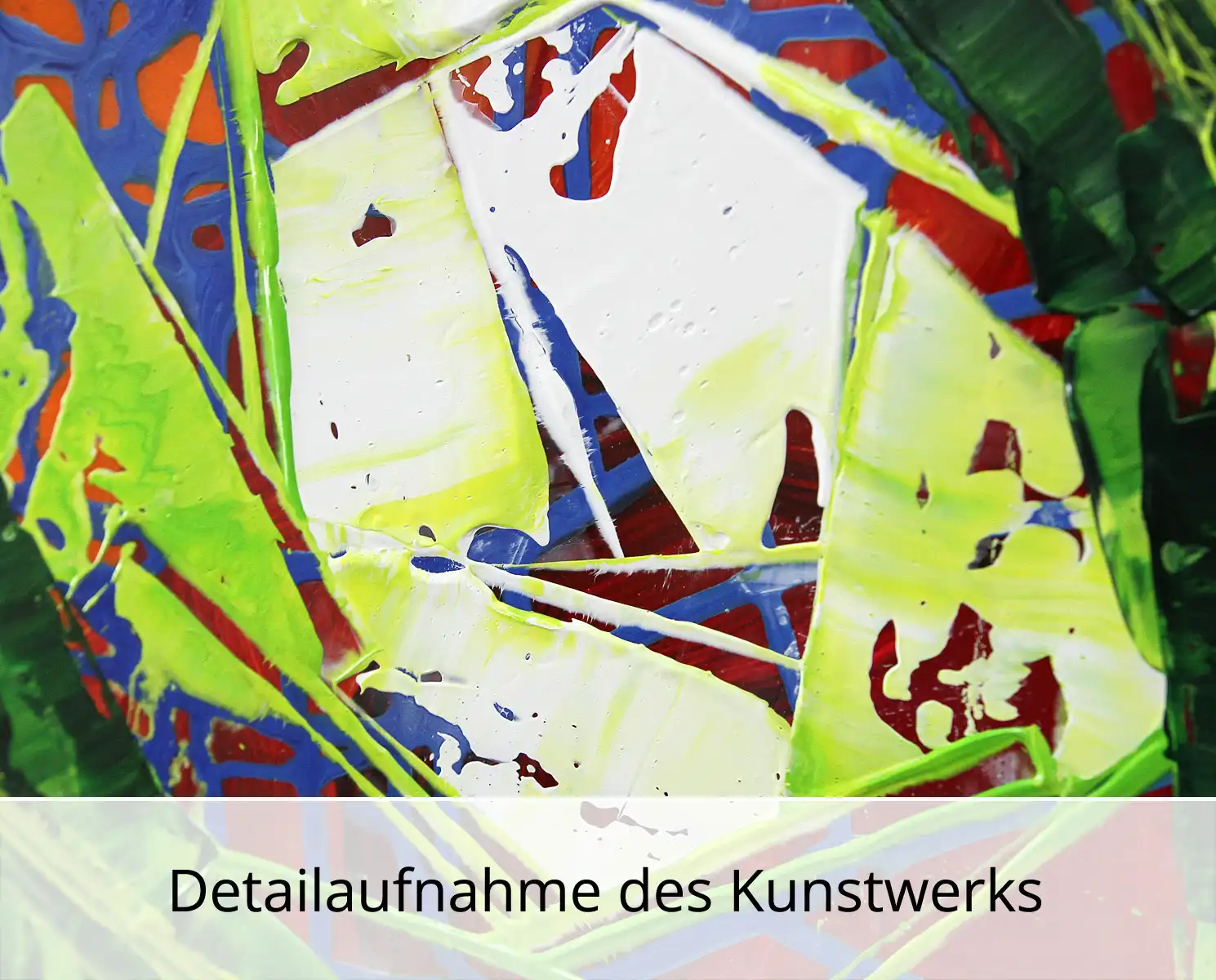 Abstraktes Originalgemälde: "Kryptische Dynamik II, R. König, Unikat