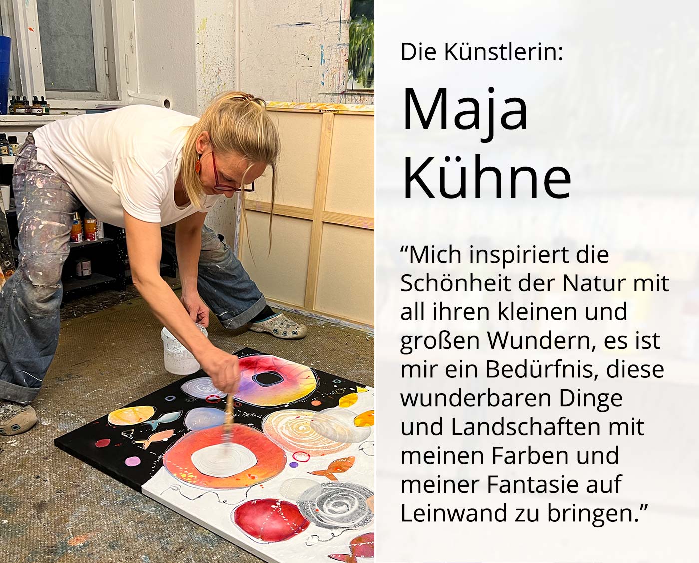 Acrylgemälde, M.Kühne: "SCHATTENLICHTER I"