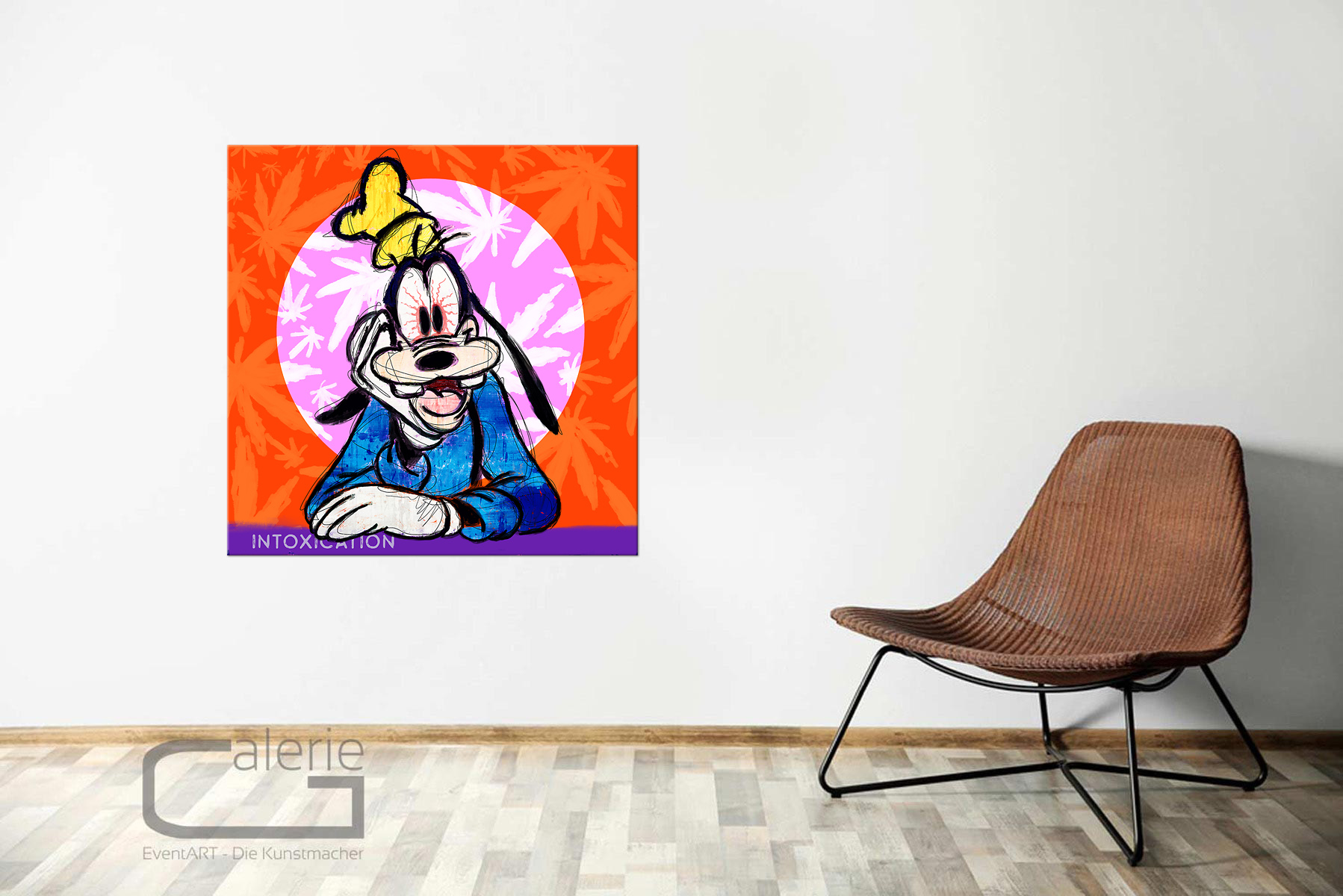 H. Mühlbauer-Gardemin: "Goofy", Moderne Pop Art, Original/serielles Unikat (A)