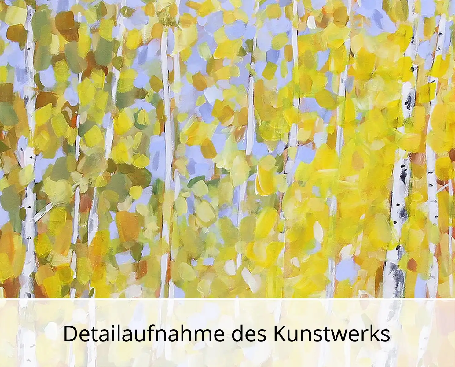 M. Kühne: "Herbstwald", Edition, signierter Kunstdruck, Nr. 1/100