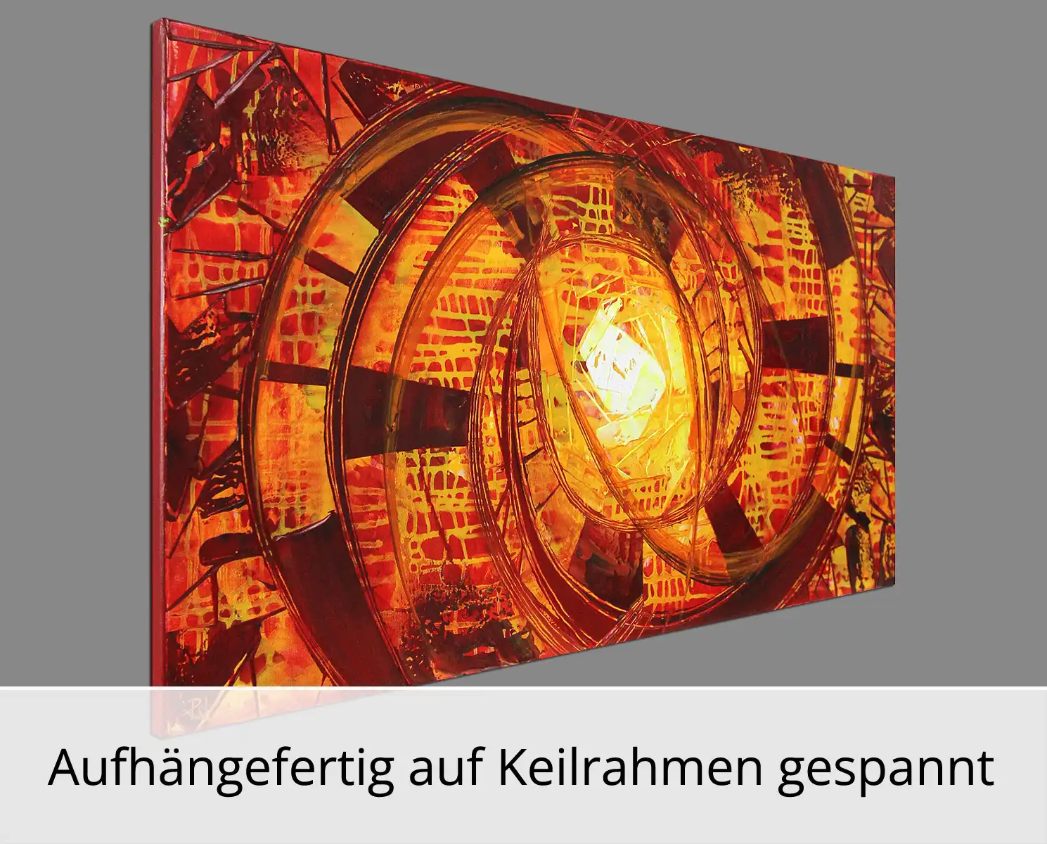Abstraktes Originalgemälde: "Dynamischer Farbfluss V", R. König, Unikat