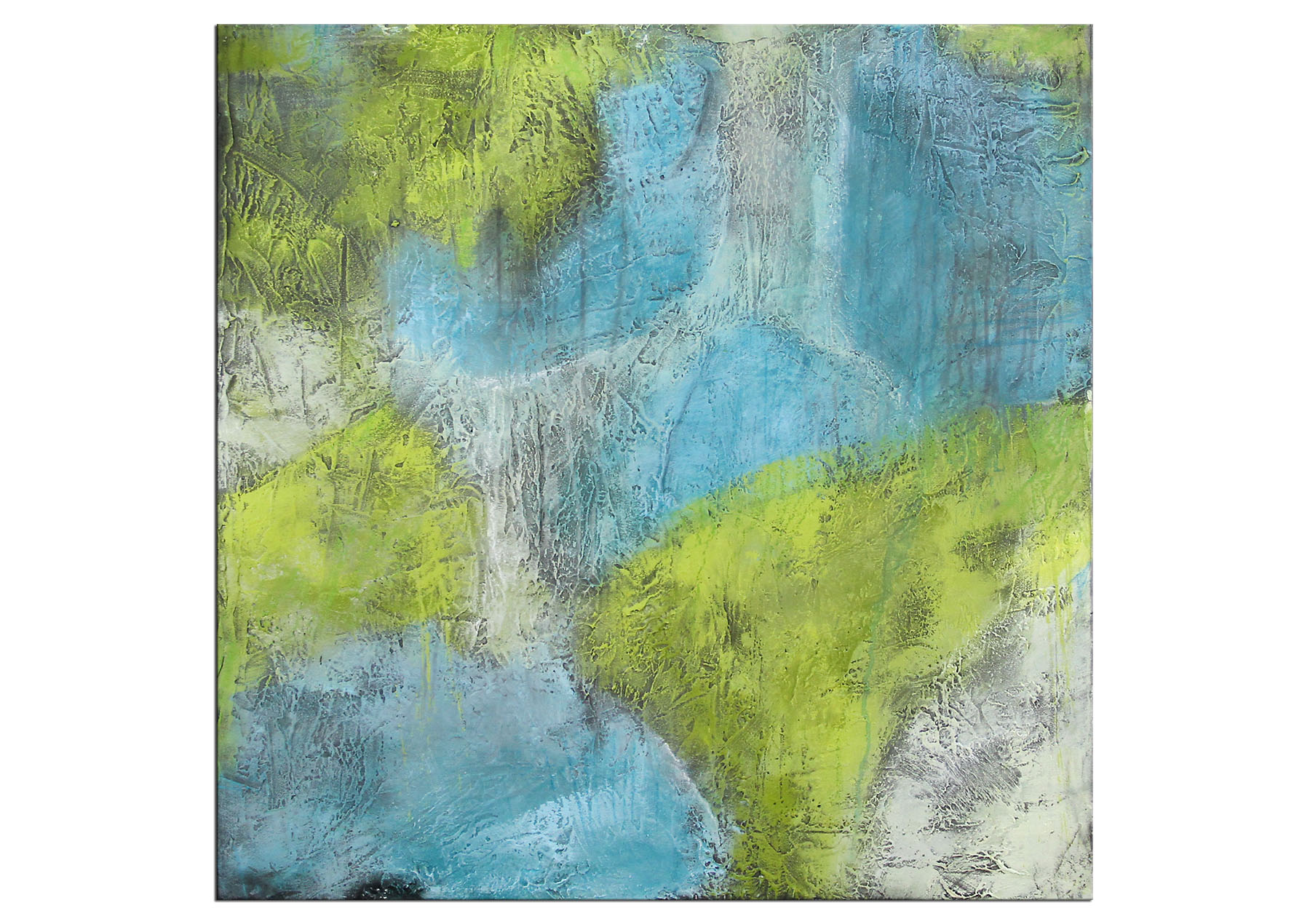 Abstrakte Acrylmalerei, M.Rick: "Springtime II"
