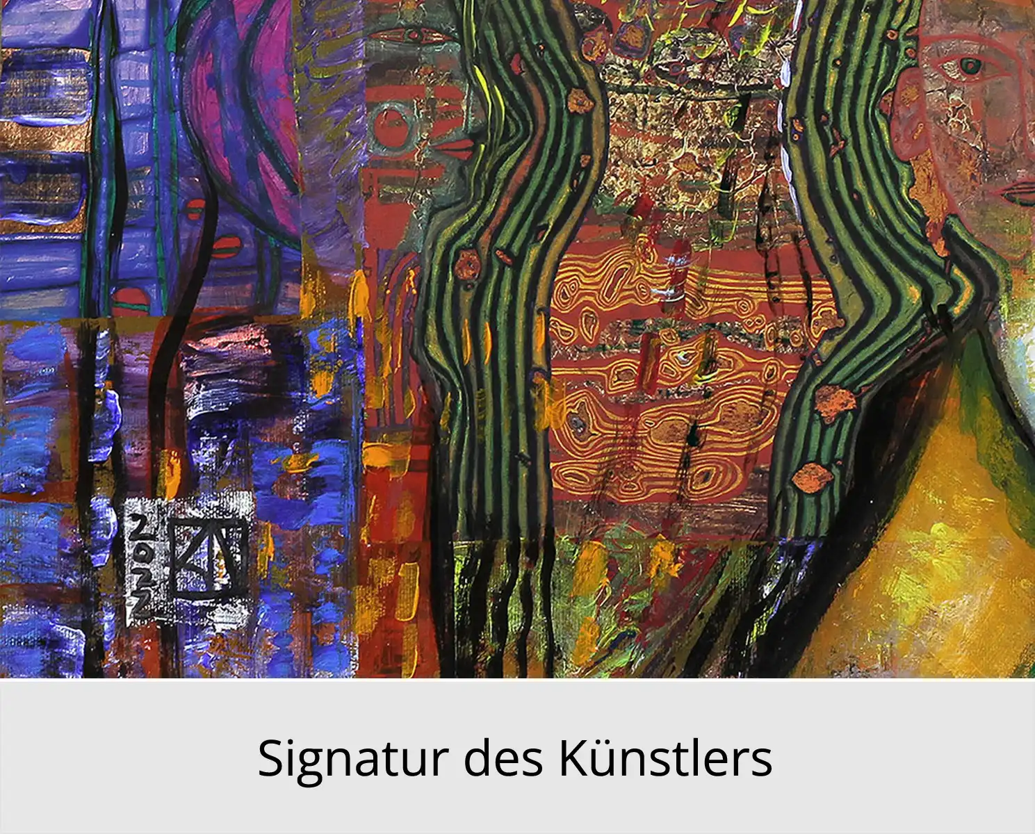 Fineartprint, signiert: "Komplexe Sehnsucht I", K. Namazi, limitierte Edition auf Papier, Nr. 1/150
