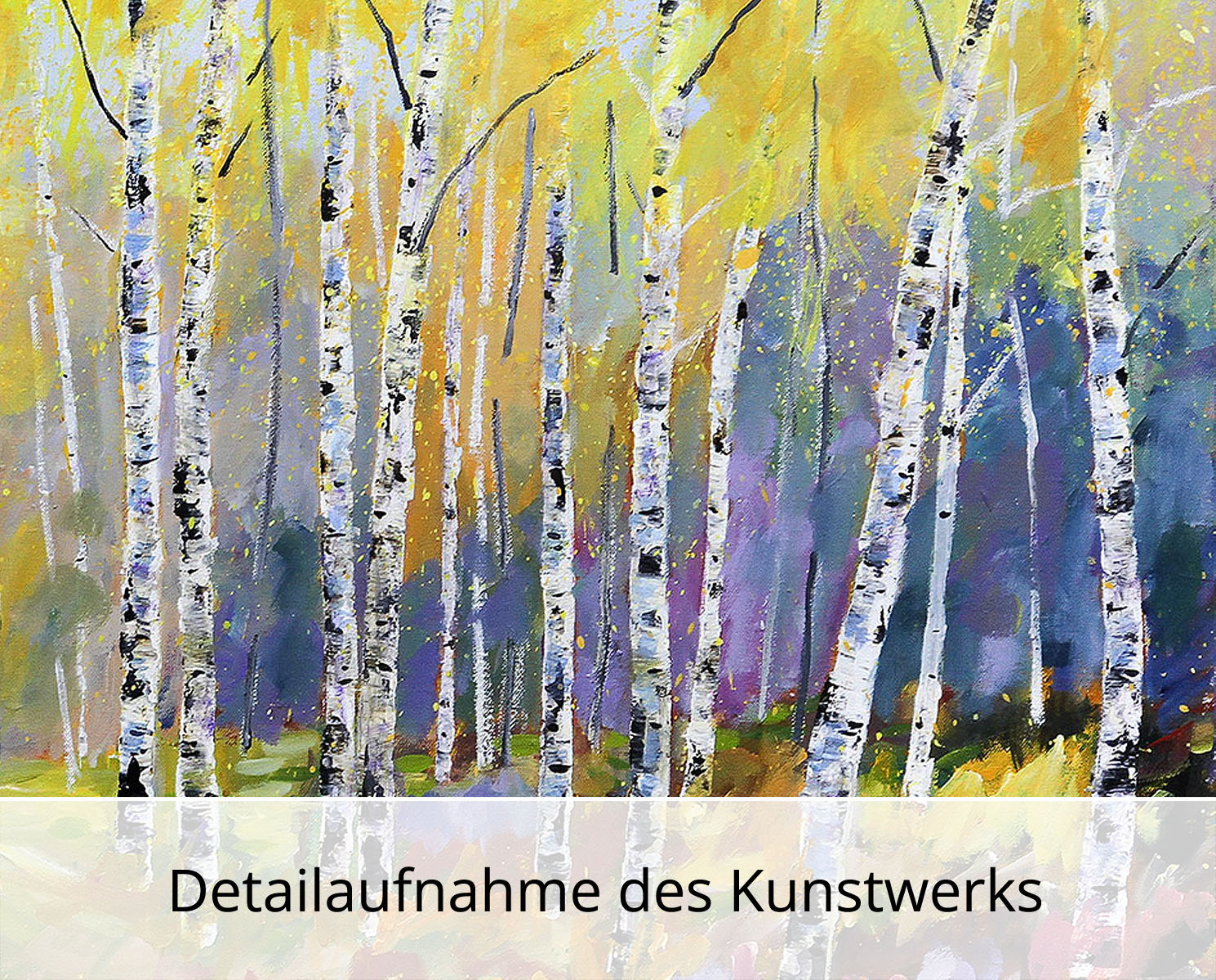 M. Kühne: "Herbstleuchten", Edition, signierter Kunstdruck