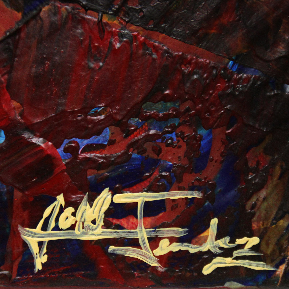 Acrylmalerei abstrakt, Julio Fernandez: "Artefakte I" (ri)