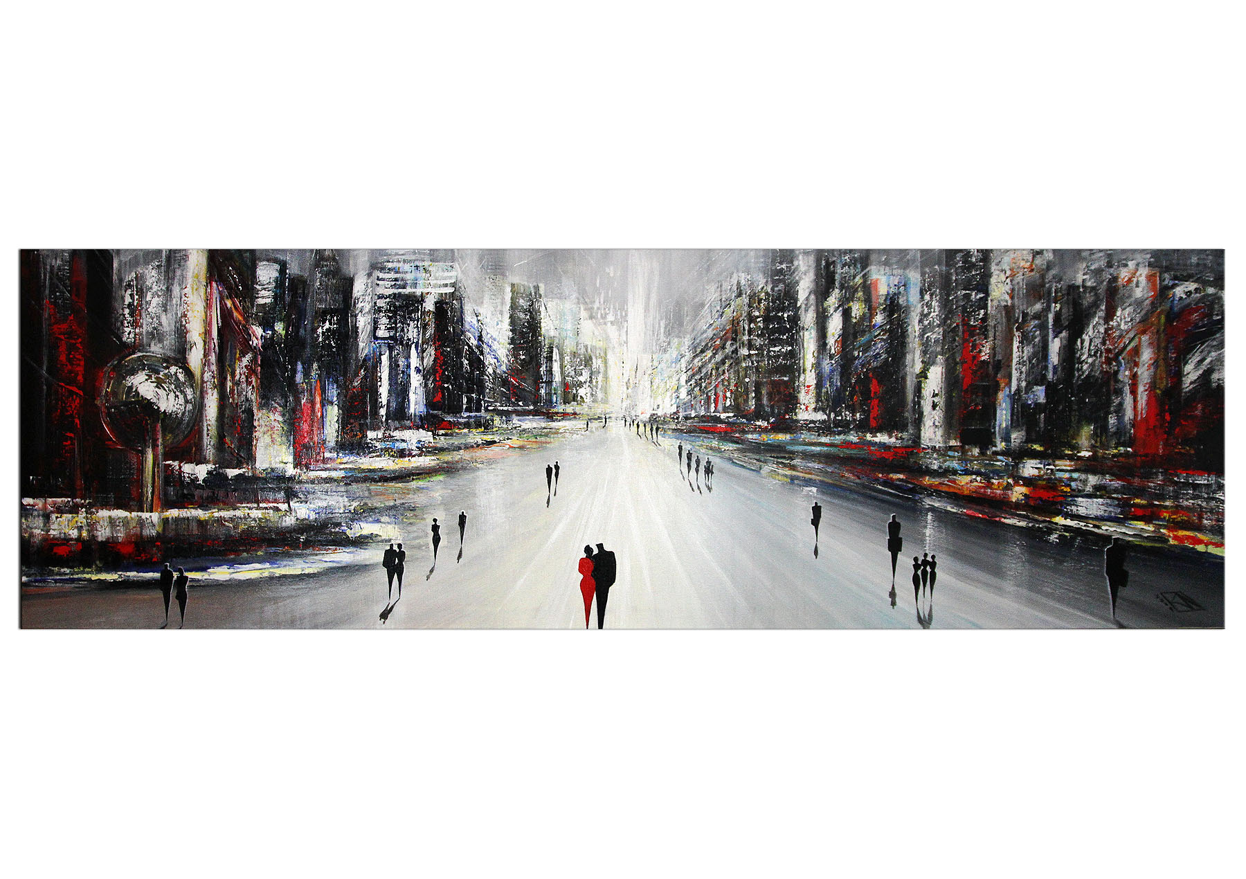 Modernes Gemälde, K. Namazi: "Endless City" (A)