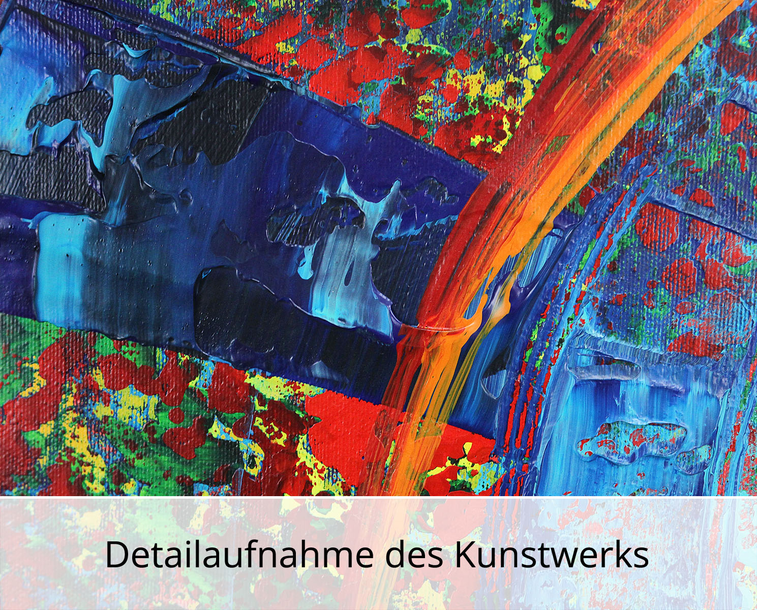 Abstraktes Originalgemälde: "Wertschätzung I", R. König, Unikat