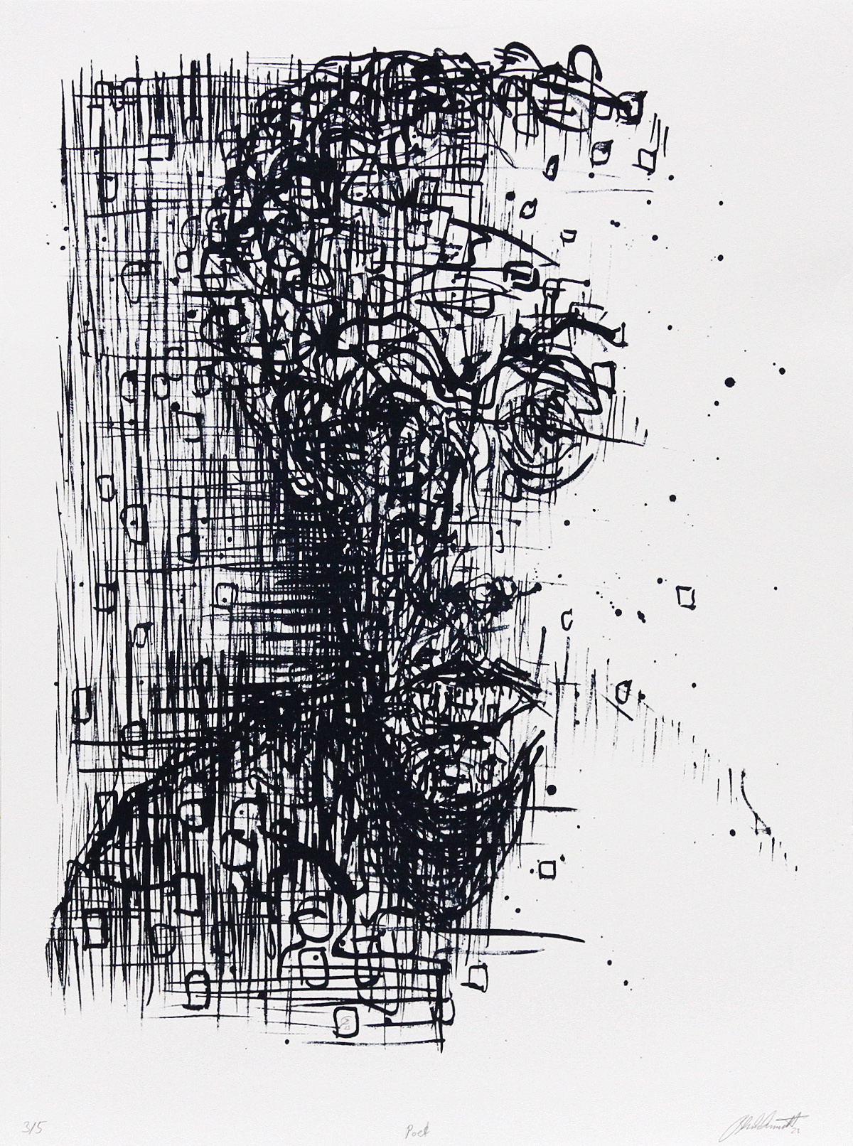 C. Blechschmidt: "Poet", Originale Grafik/Lithographie