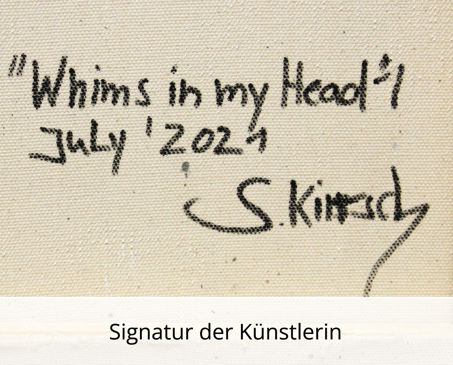 S. Kirsch: "Whims in my Head I", abstraktes Originalgemälde (Unikat)