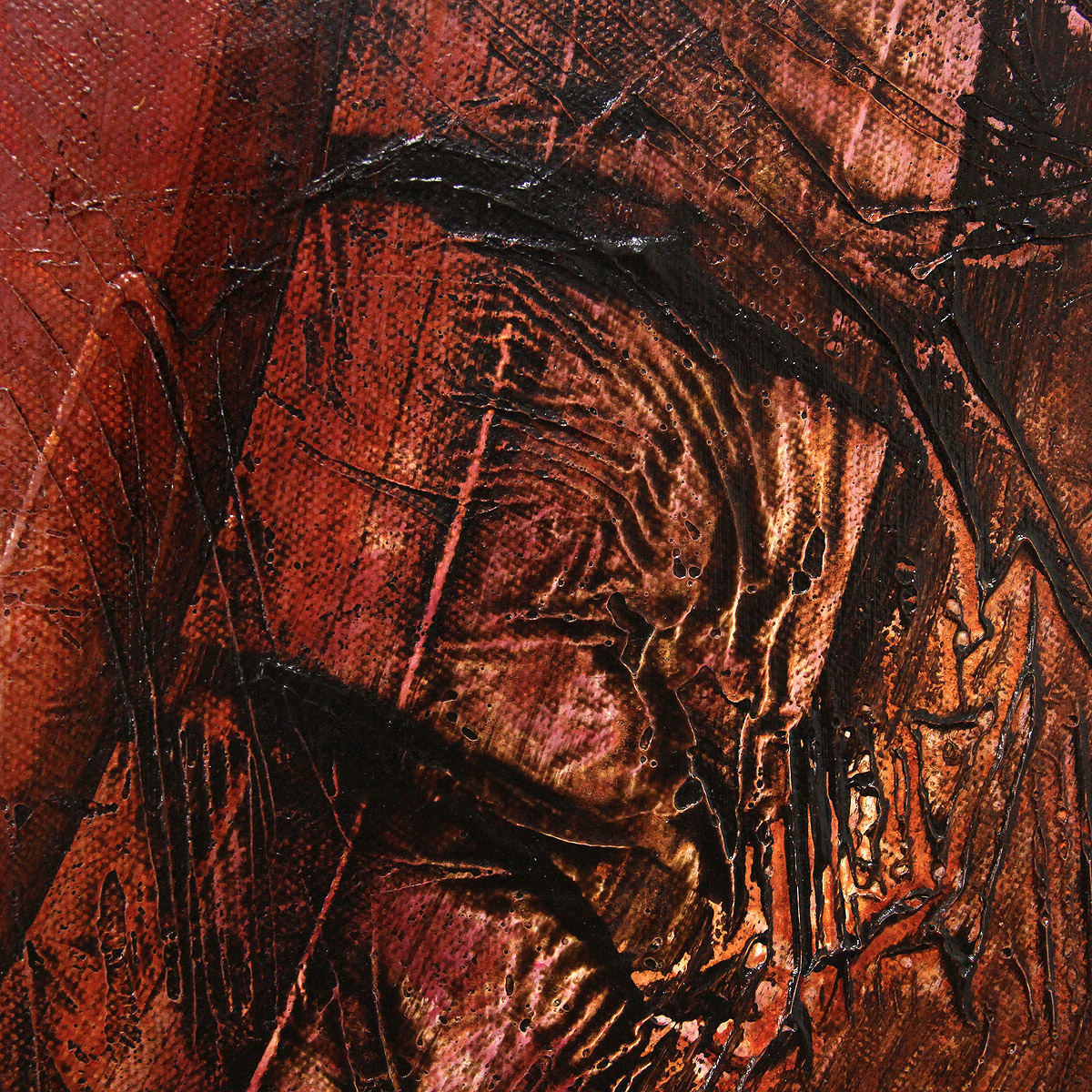 A. Rojo : "Krull", Mehrteiliges Gemälde, Original/Unikat