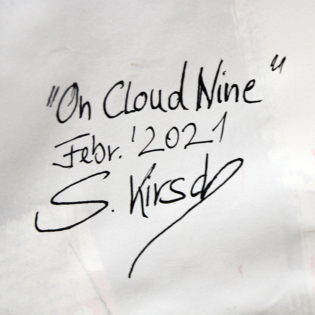 S. Kirsch: "On Cloud Nine", Originalkunst auf Papier (Unikat) (A)