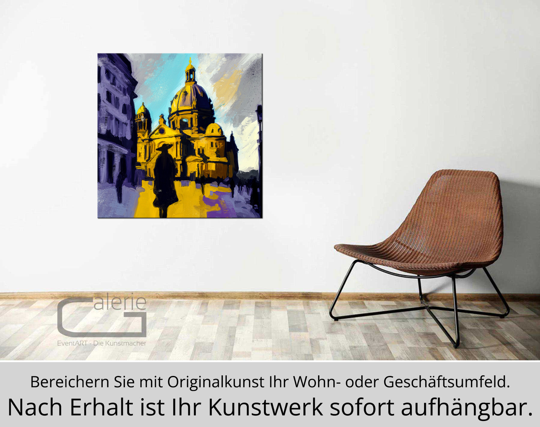Moderne Pop Art: Frauenkirche 2, H. Mühlbauer-Gardemin, Original/serielles Unikat