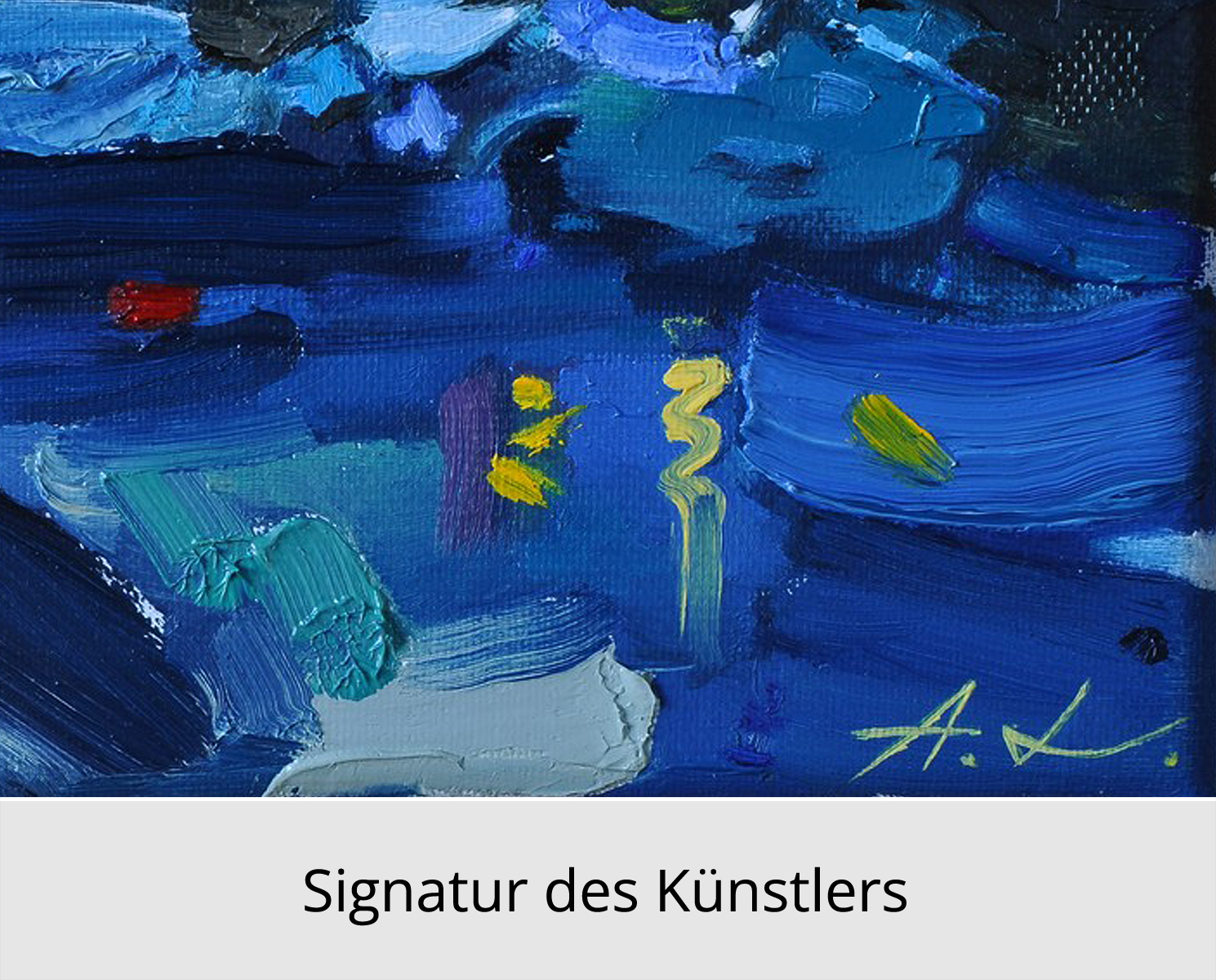 A. Larrett: "Frühlingshochwasser - 13", Pleinairmalerei in Öl, Original/Unikat
