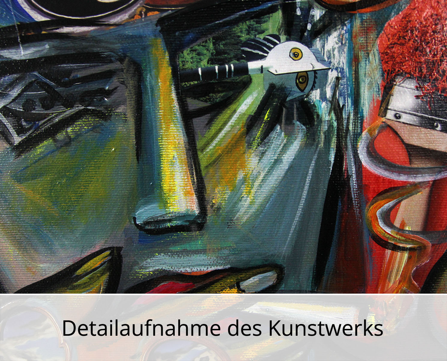 K. Namazi: "Genussmensch II", moderne Originalkunst (Unikat)