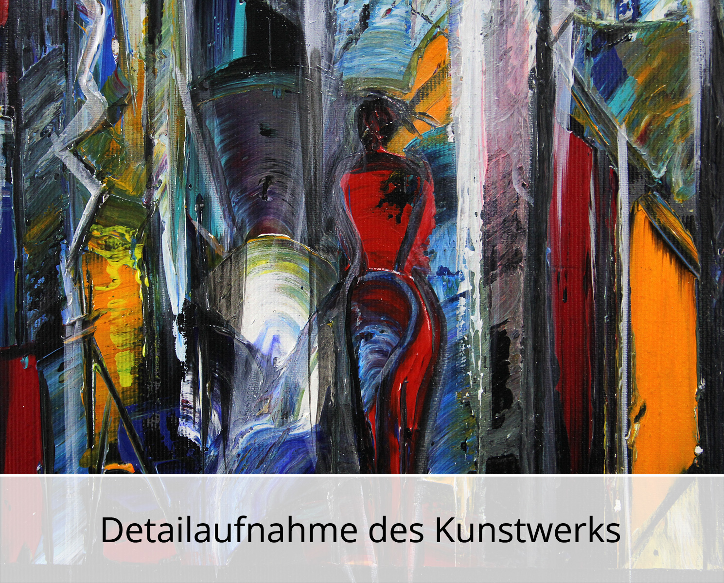 K. Namazi: "Abendliche Projektion I", originales Acrylgemälde (Unikat) (A)