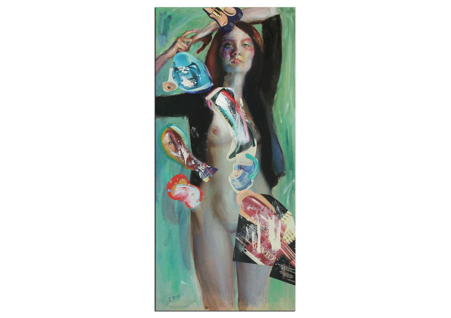 Zeitgenössische Ölmalerei von Stefan Petrunov: "Woman", Originalgemälde (Unikat)  (A)