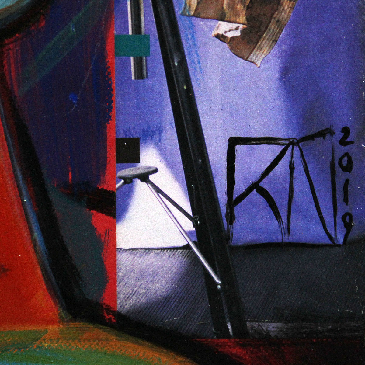 Modernes Gemälde von K. Namazi: "Geborgenheit II" (A) (ri)