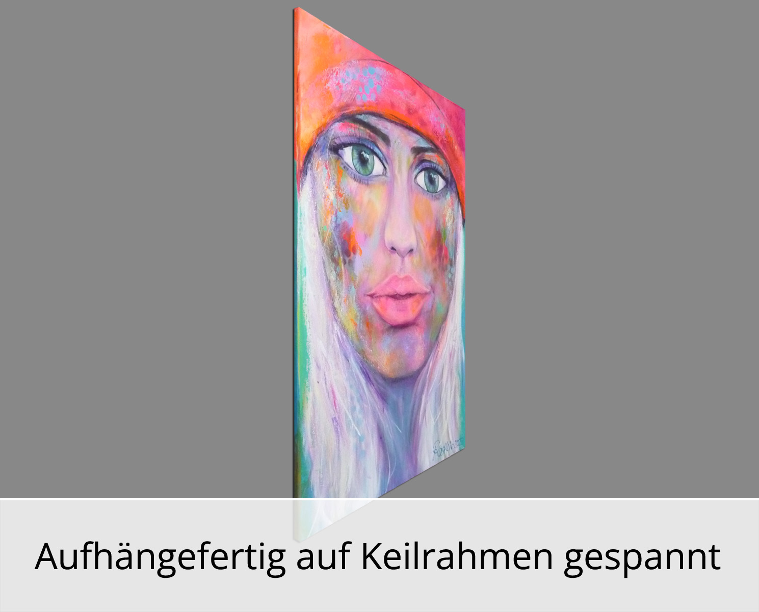 M. Rathje: "Faces 09", moderne Malerei, Originalgemälde (Unikat)