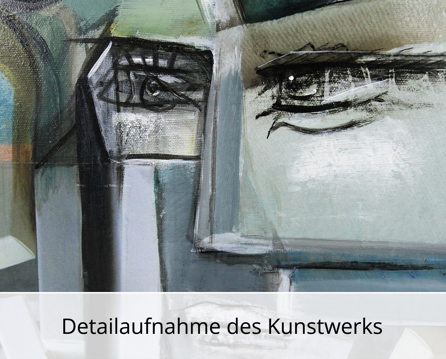 Moderne Kunst: Aufgegliederte Sehnsucht I, K. Namazi, Original/Unikat