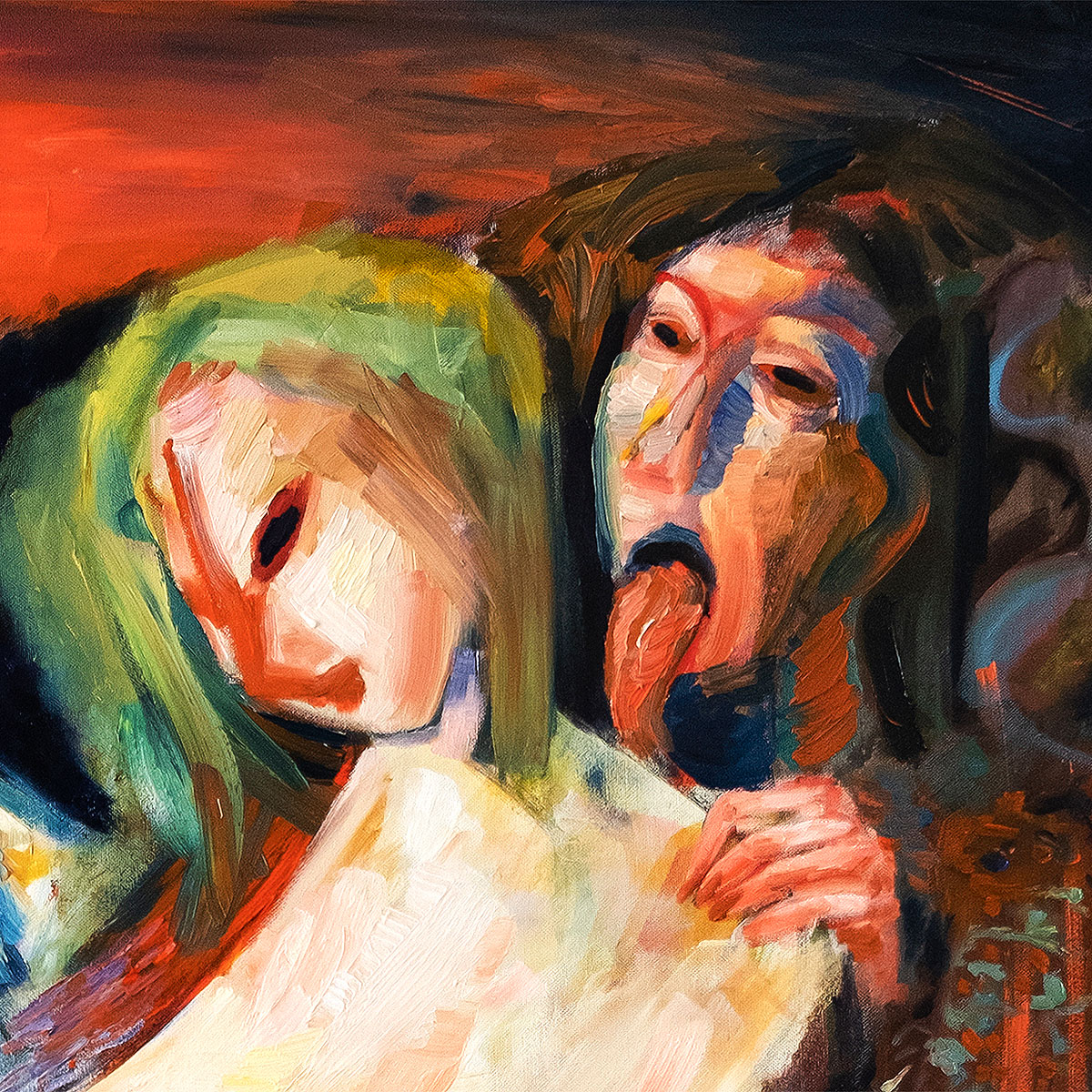 M. Cieśla: "Unsere Geister werden für uns kommen", Original/Unikat, expressionistisches Ölgemälde