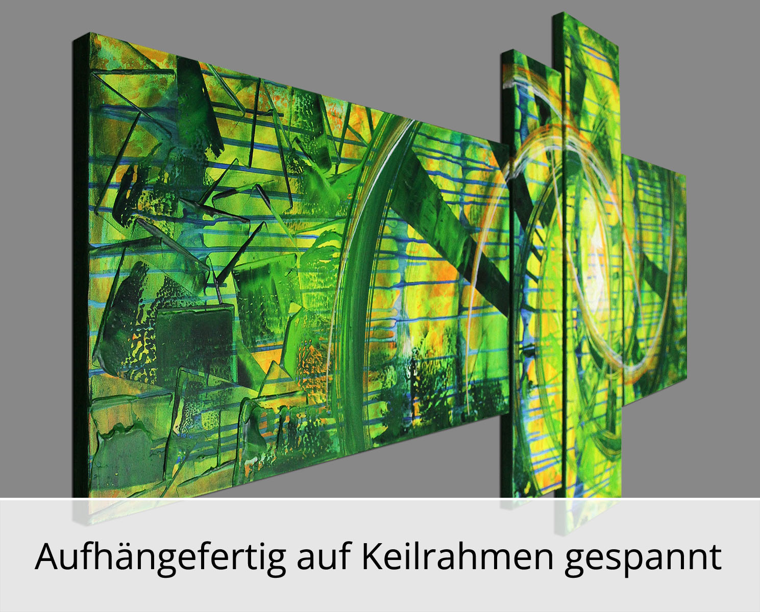 R. König: "Sommervision III", mehrteilige Acrylbilder, Originalgemälde (Unikat) (ri)
