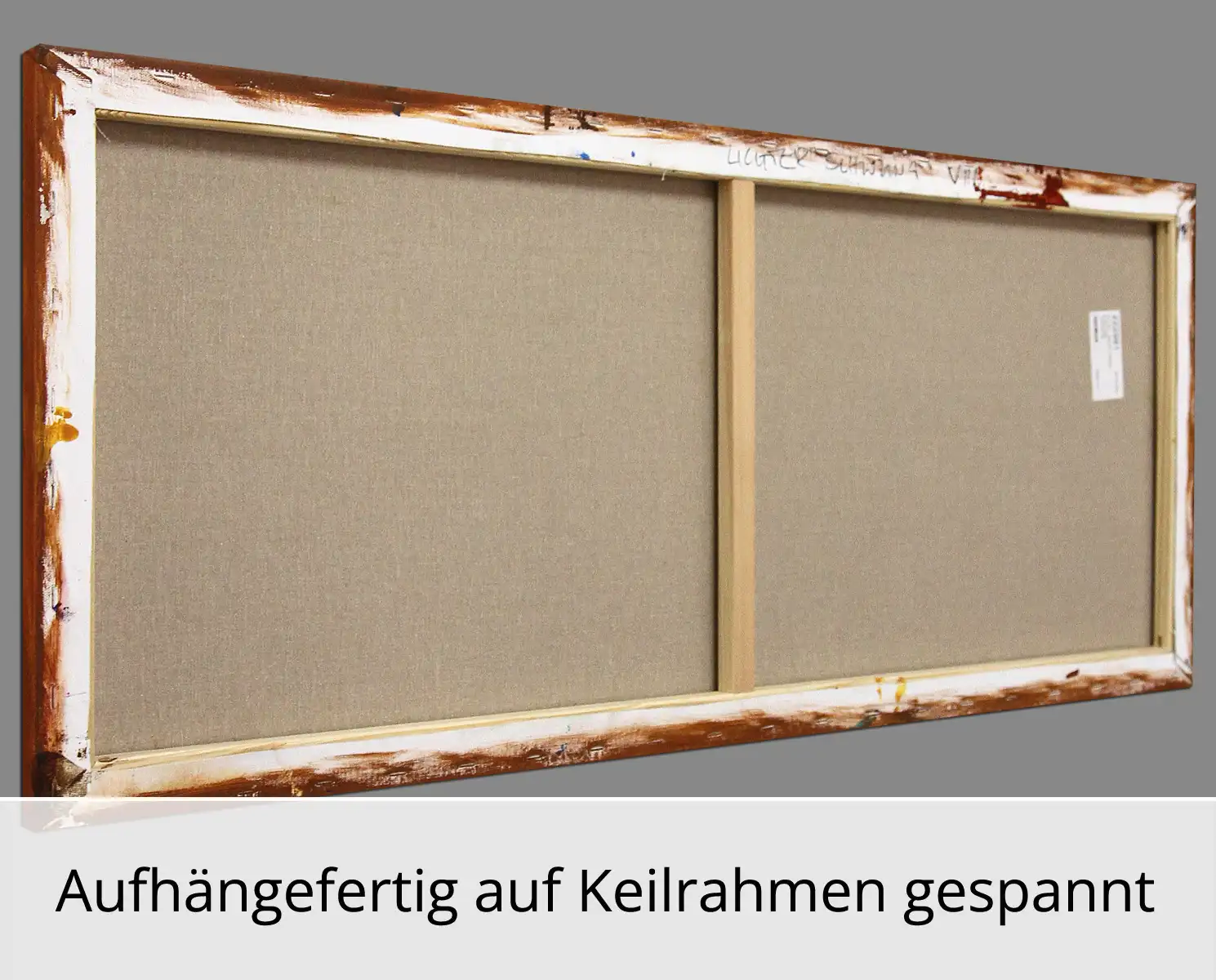 Abstraktes Originalgemälde: "Lichter Schwung VIII", R. König, Unikat