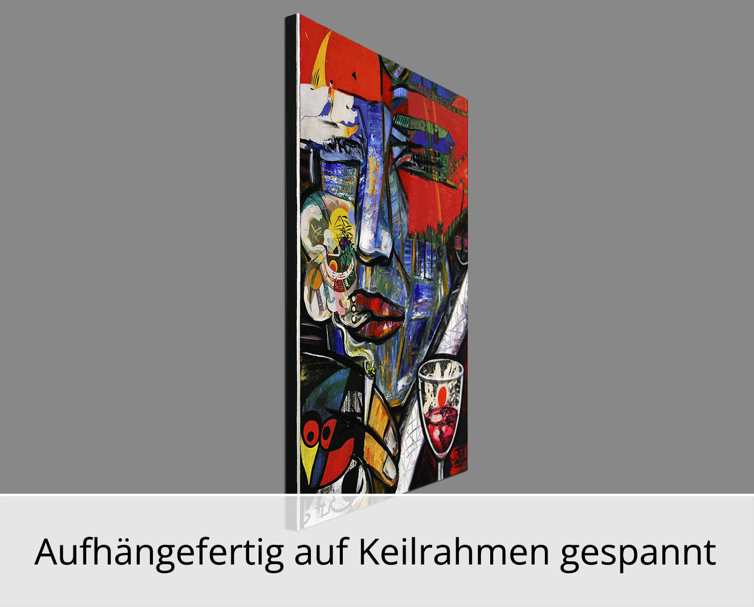 K. Namazi: "Genussmensch I", moderne Originalkunst (Unikat)