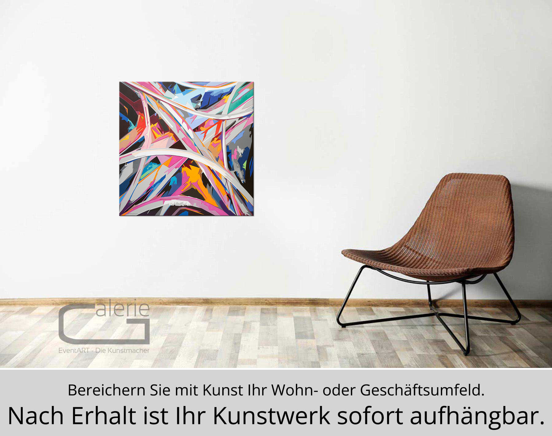 U. Fehrmann: "Always and everywhere III", Edition, signierter Kunstdruck auf Leinwand