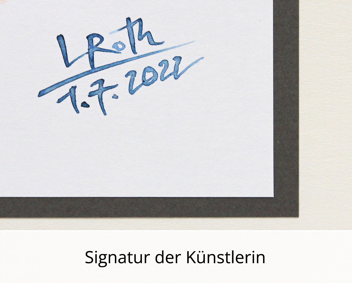 L. Roth: "Unbekanntes Flugobjekt", originale Grafik/Zeichnung (Unikat)