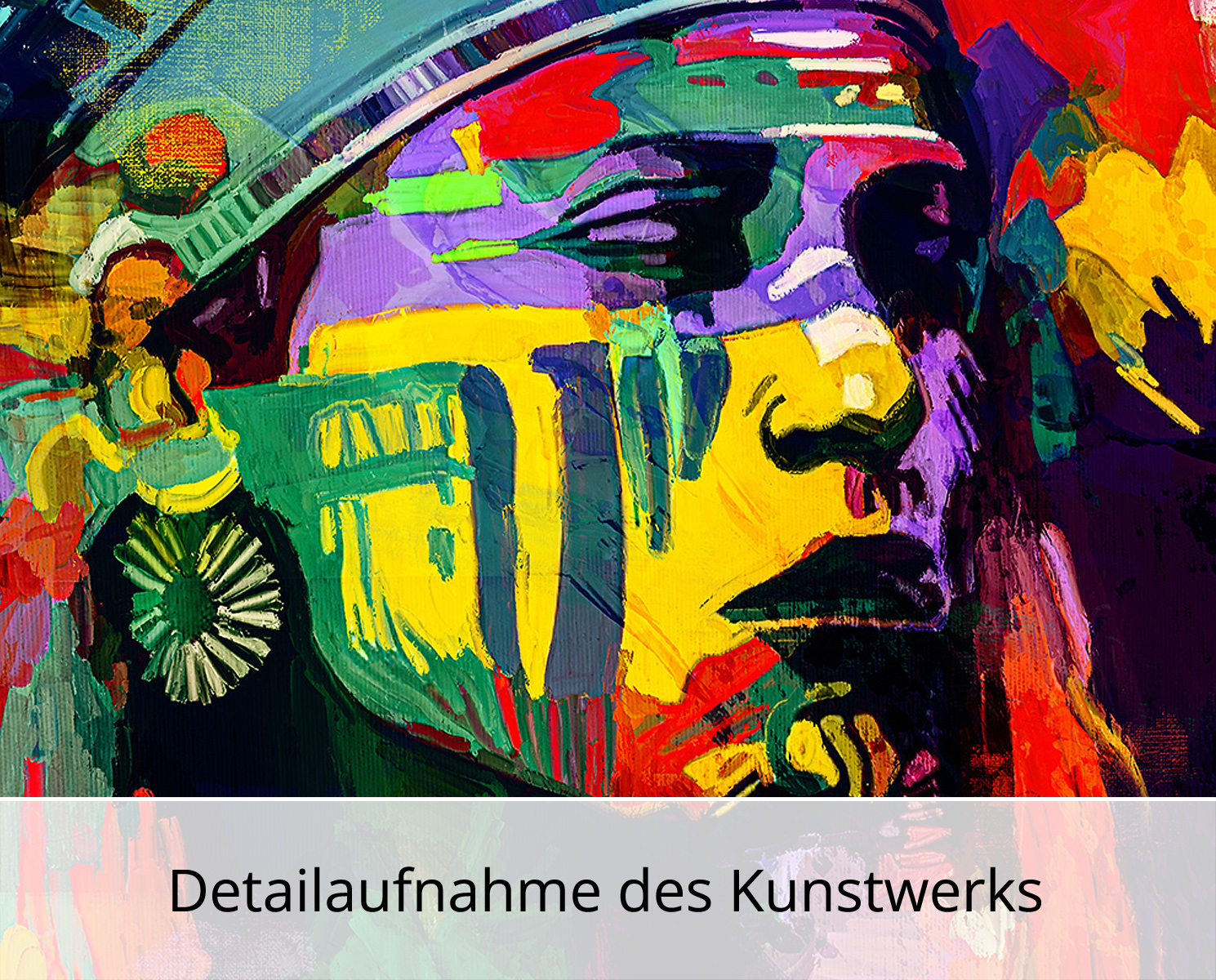 H. Mühlbauer-Gardemin: "Azteke", Moderne Pop Art, Original/serielles Unikat
