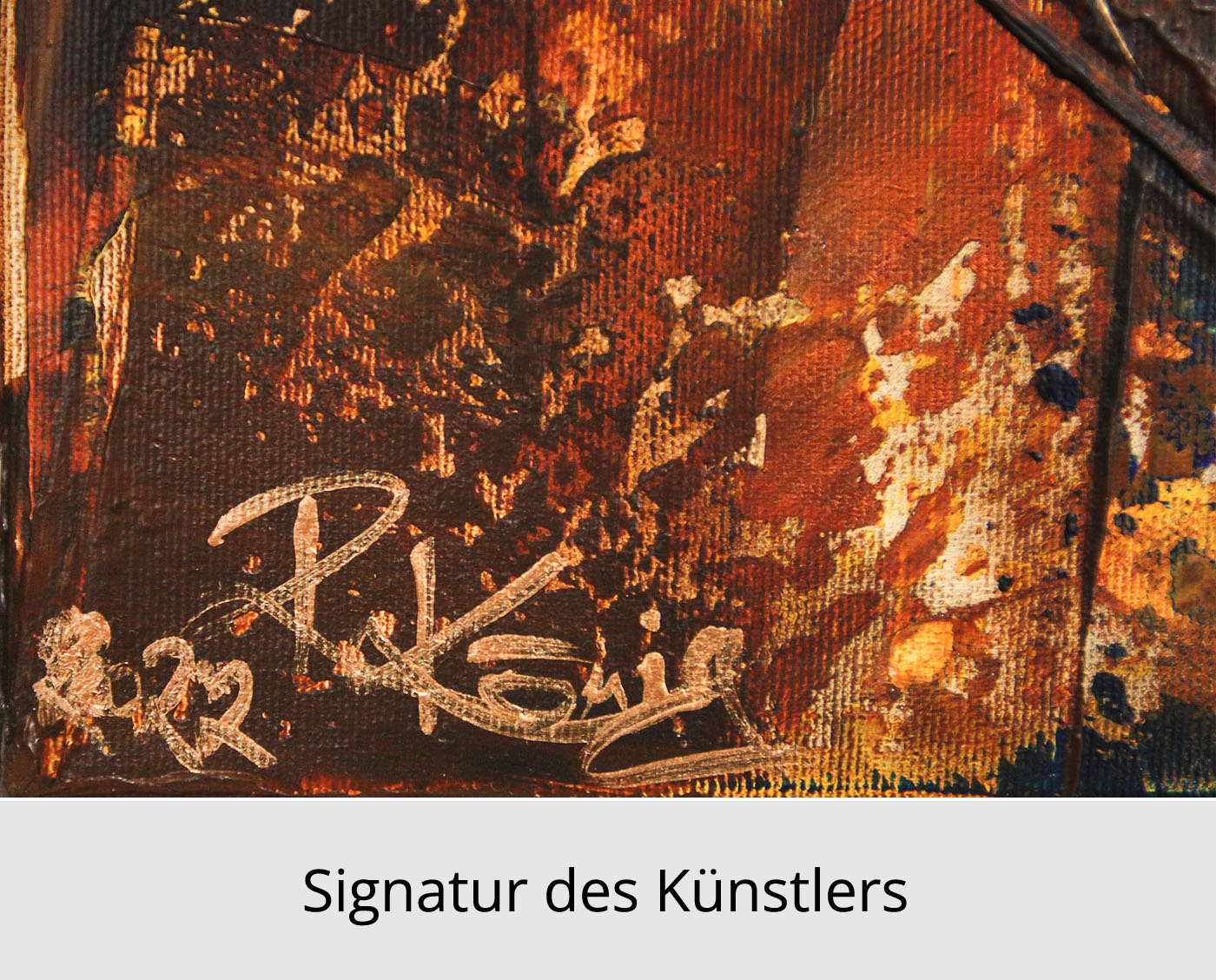 R. König: "Schein des Seins III", abstraktes Originalgemälde (Unikat)