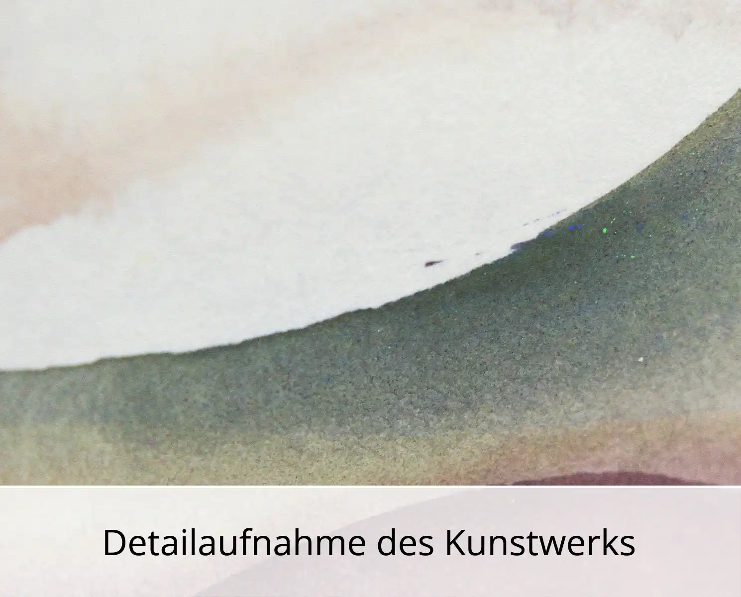 Malerei auf Papier: "Drei Wellen", A. Larrett, Original (Unikat)