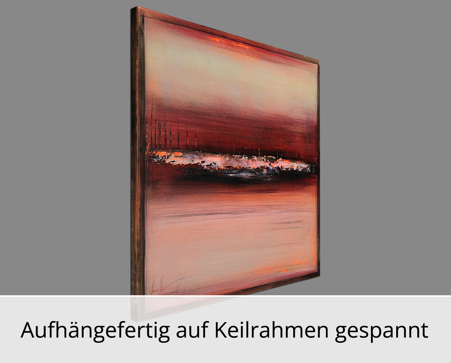 A. Freymuth: Langer Weg, Acrylmalerei abstrakt, Originalgemälde (Unikat)