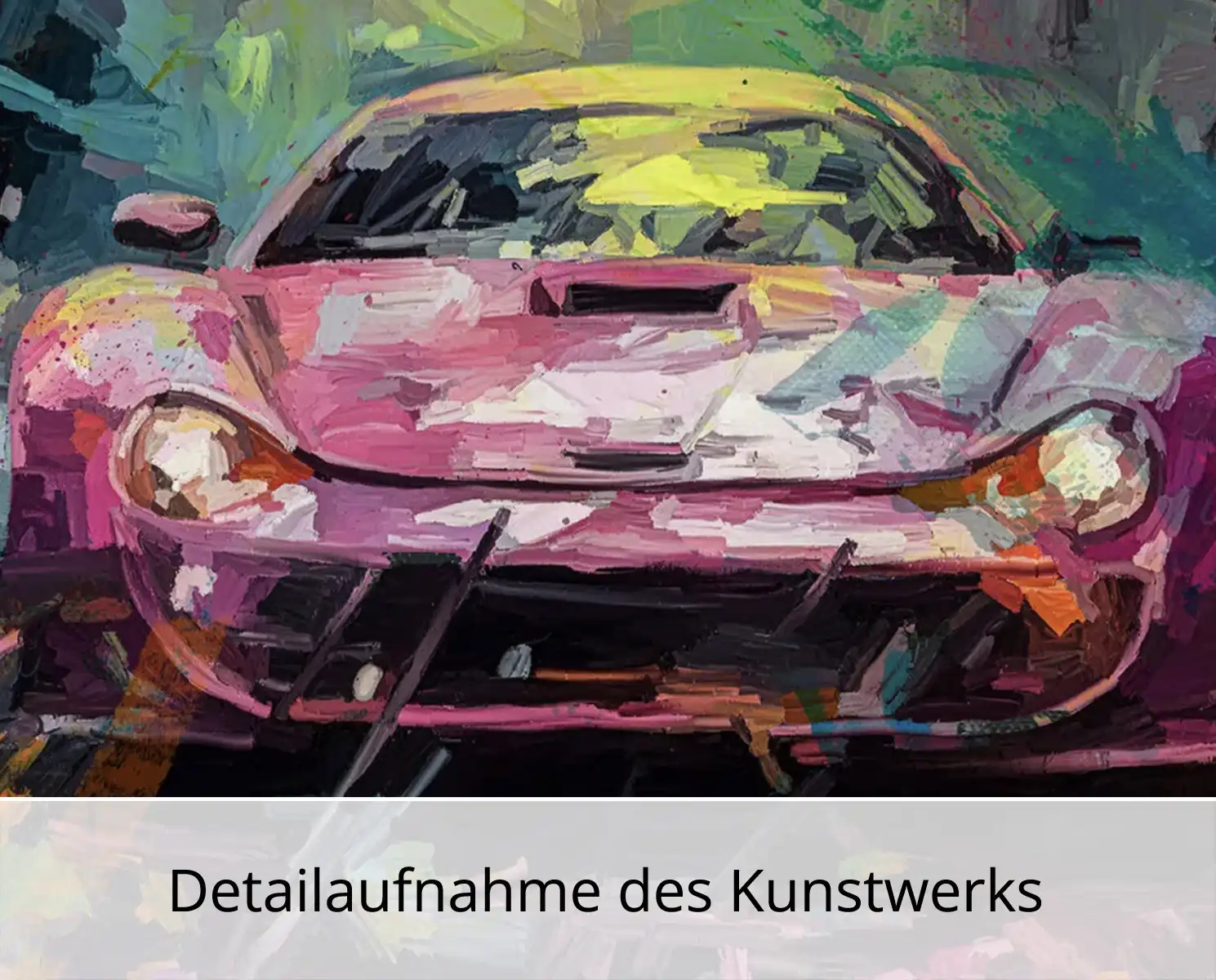 Moderne Pop Art: "Racing in the City", H. Mühlbauer-Gardemin, Original/serielles Unikat