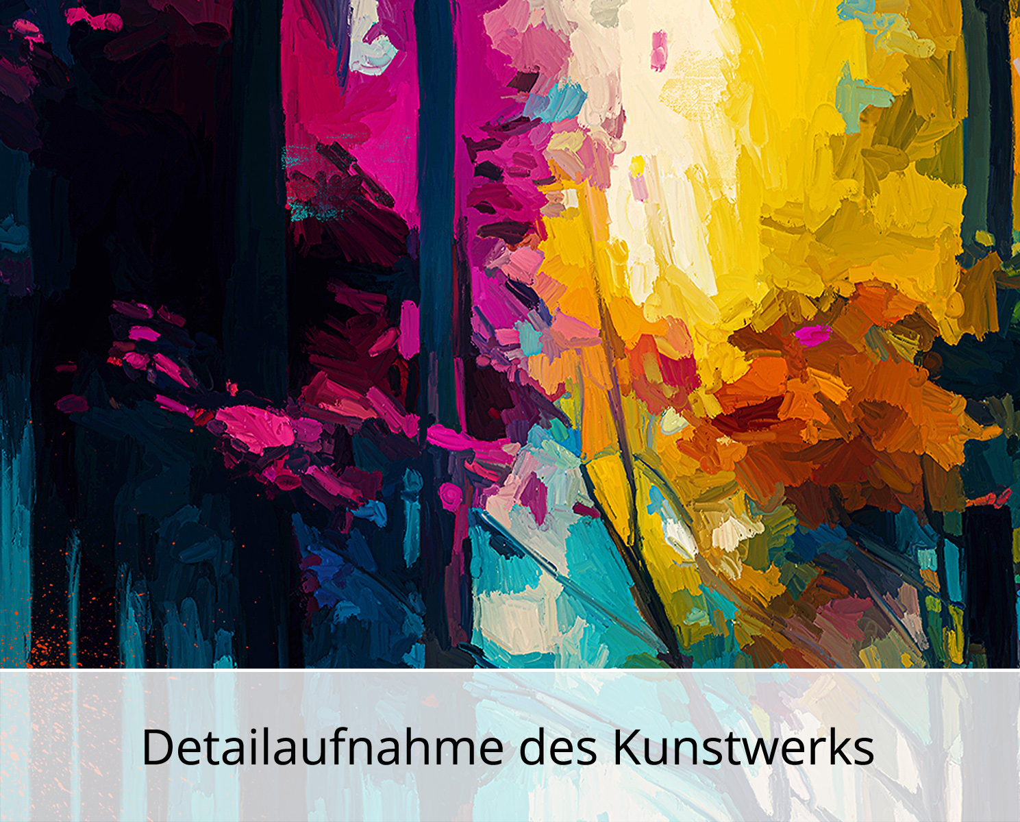 Moderne Pop Art: Herbstwald, H. Mühlbauer-Gardemin, Original/serielles Unikat