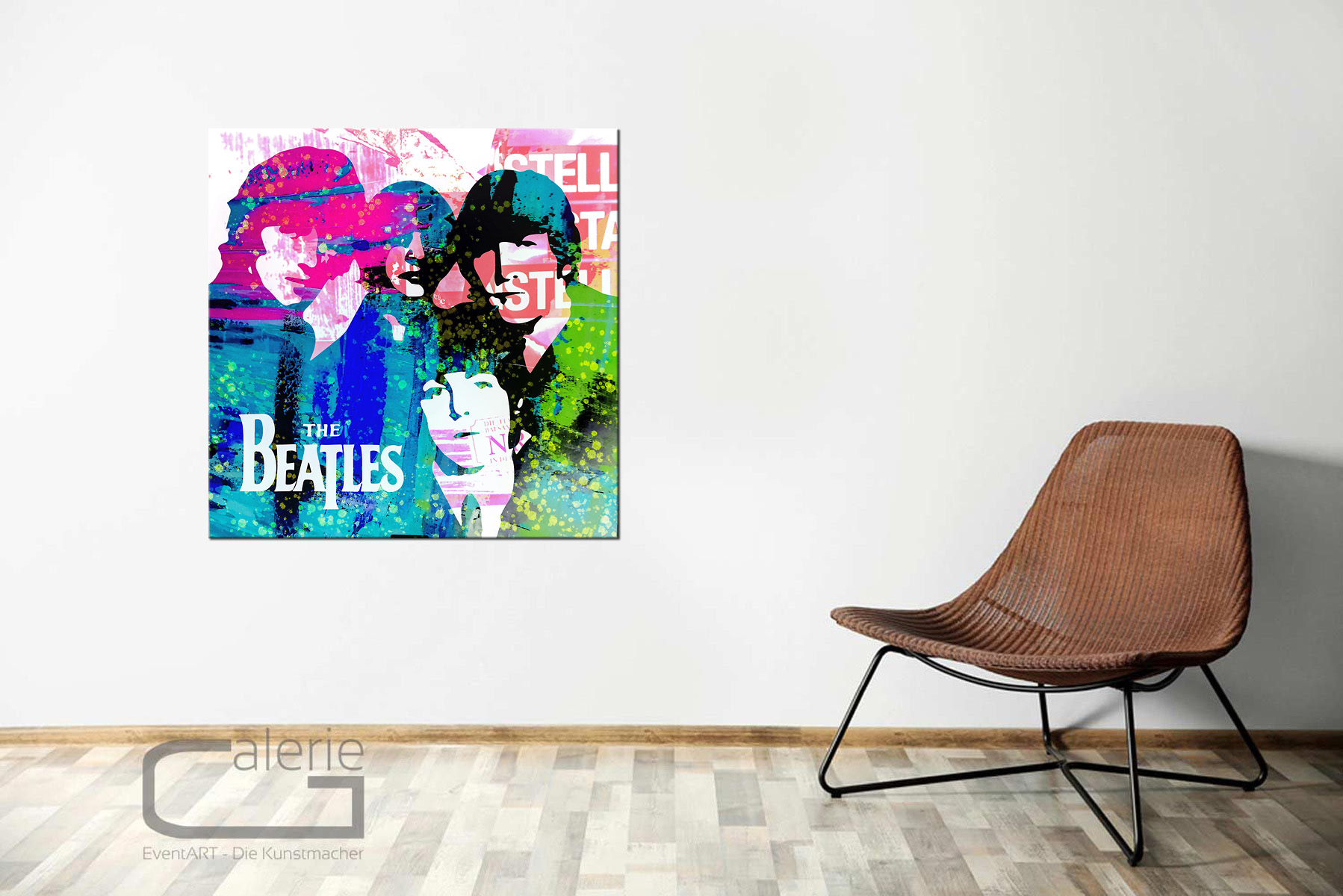 H. Mühlbauer-Gardemin: "The Beatles", Moderne Pop Art, Original/serielles Unikat (A)