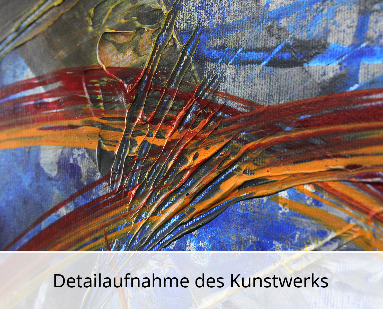 R. König: Wilde Wasser I, abstraktes Originalgemälde (Unikat)