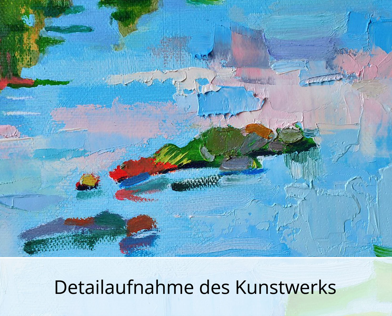 A. Larrett: "Frühlingshochwasser-14", Pleinairmalerei in Öl, Original/Unikat