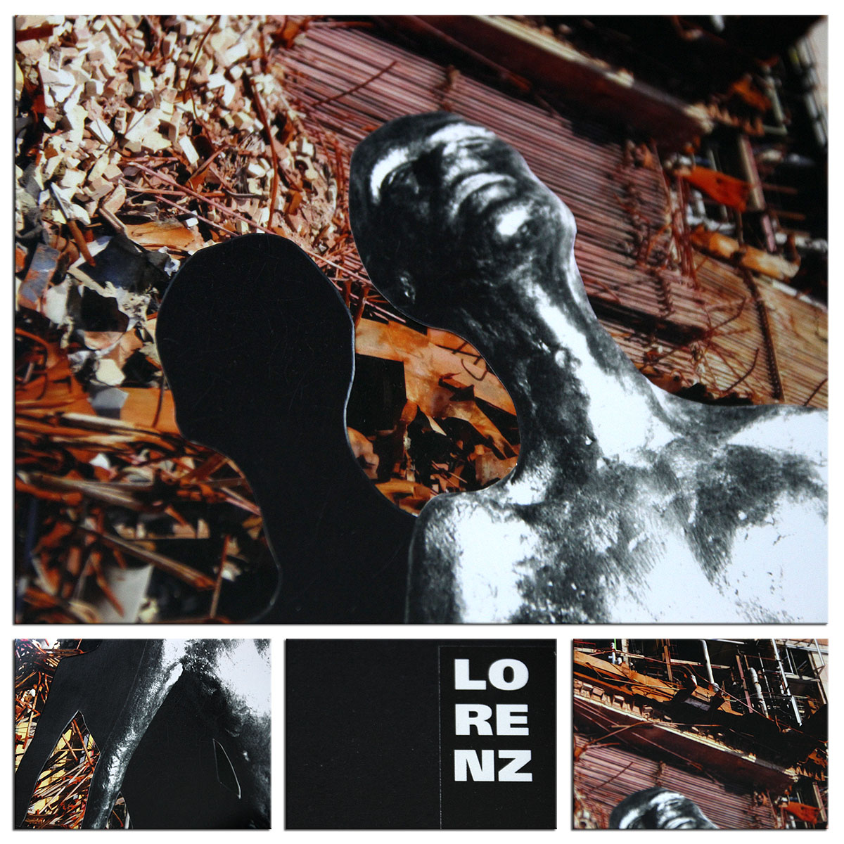 Surrealistische Collage, F. Lorenz: "Auferstehung"