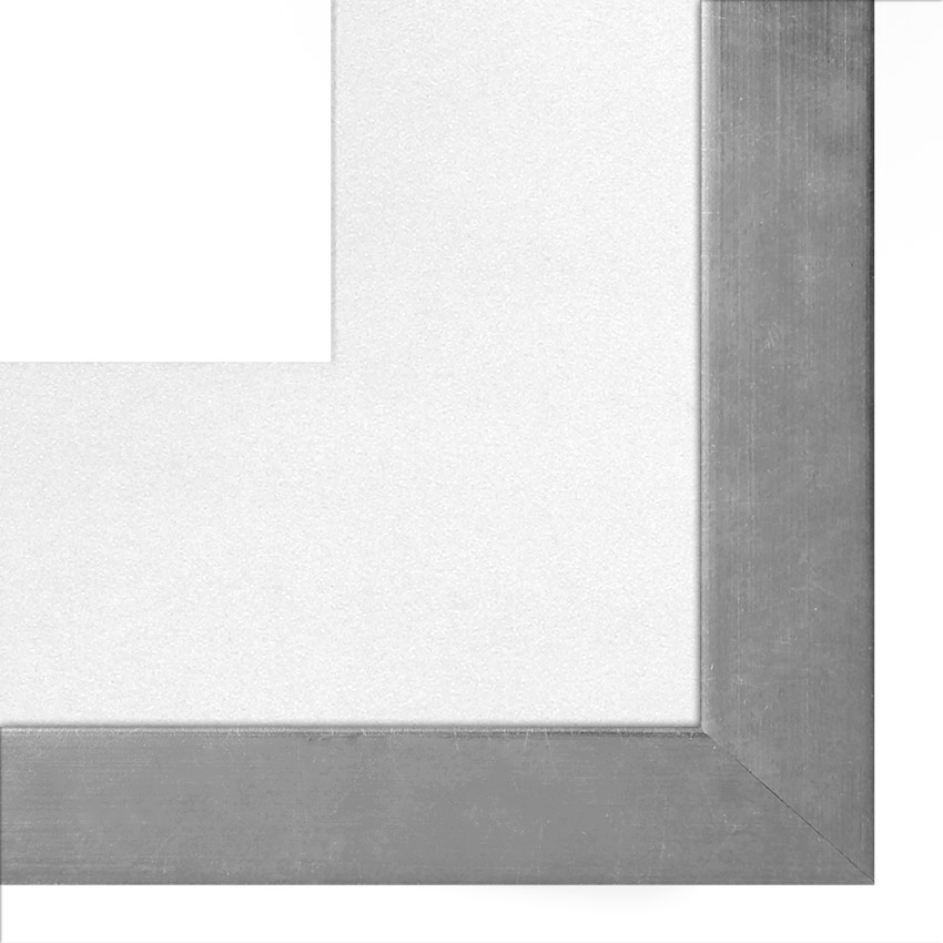 Silberner Premium-Rahmen (44x59), HR-201062-pp6000, inkl. entspiegeltem Museumsglas & Passepartout