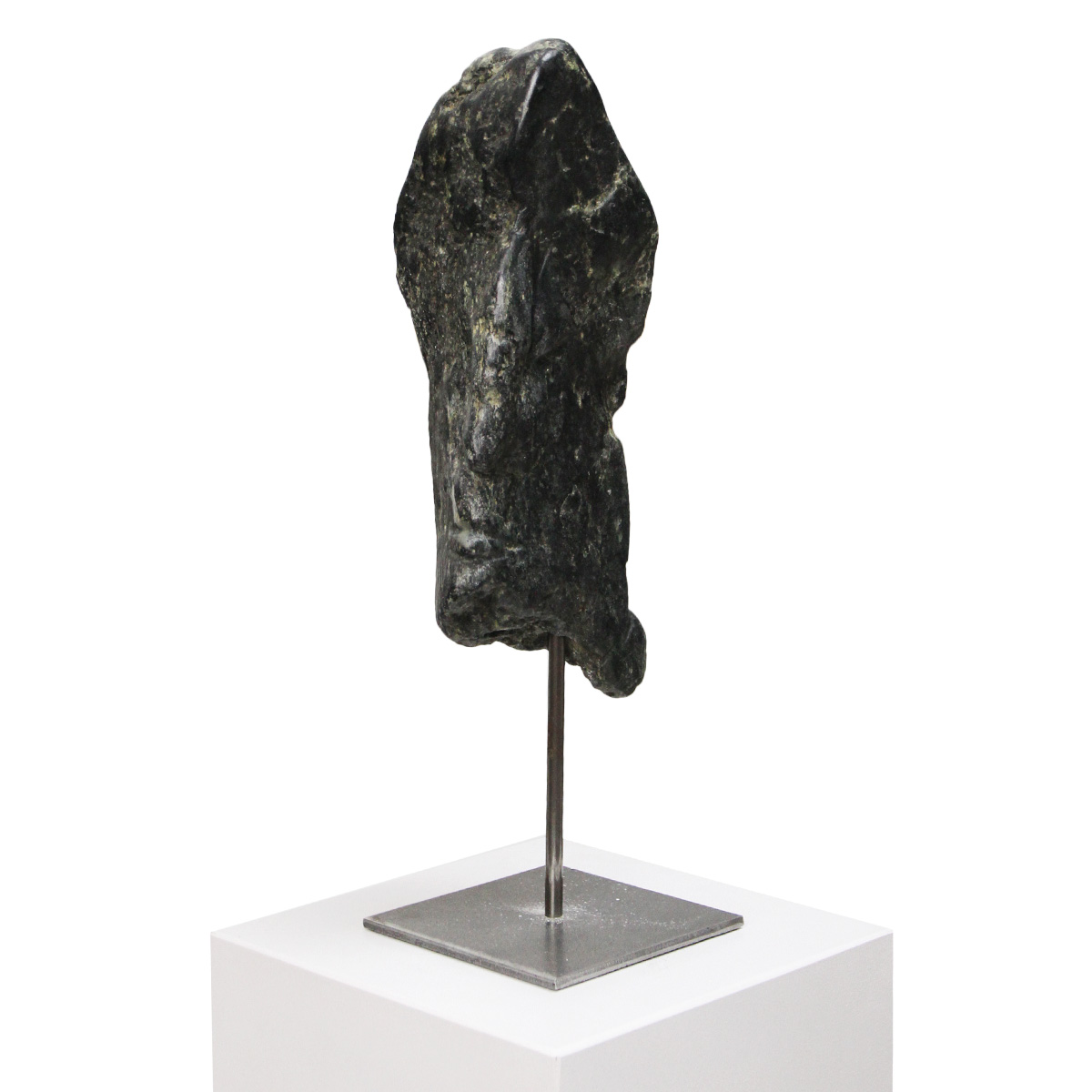 I. Schmidt: "Kopf schwarz", zeitgenössische Skulptur, Original/Unikat (A)