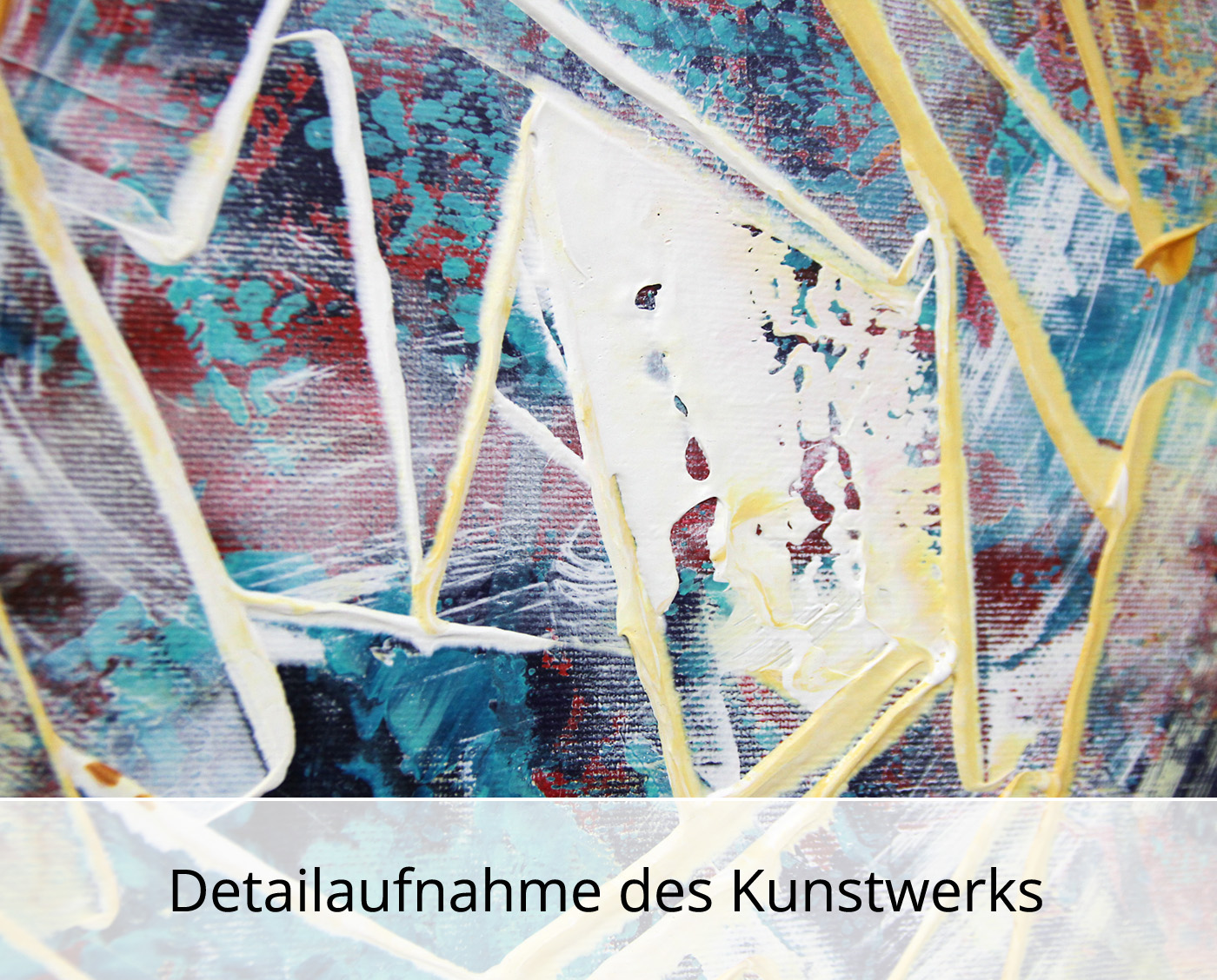 R. König: "Lichtverwirbelung I", abstraktes Originalgemälde (Unikat)