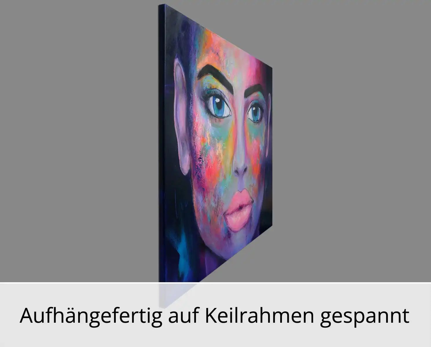 M. Rathje: "Faces 13", moderne Malerei, Originalgemälde (Unikat)