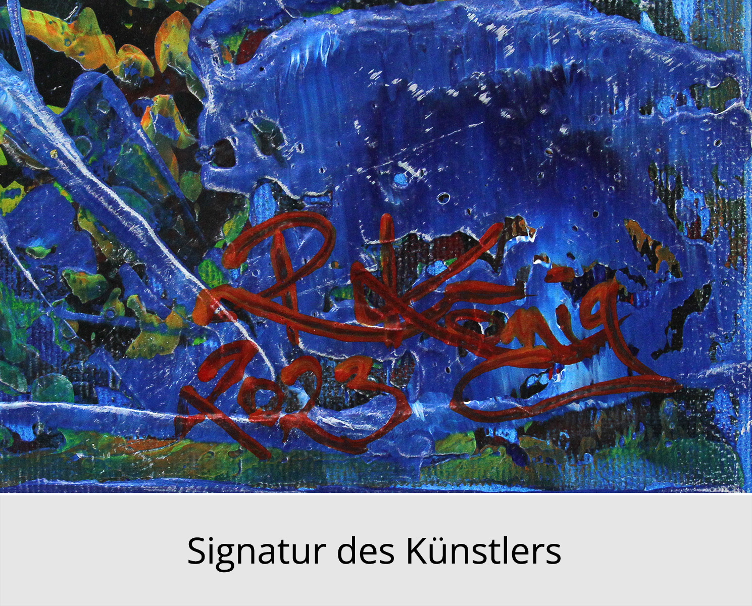 R. König: Spiritual Connection I, abstraktes Originalgemälde (Unikat)