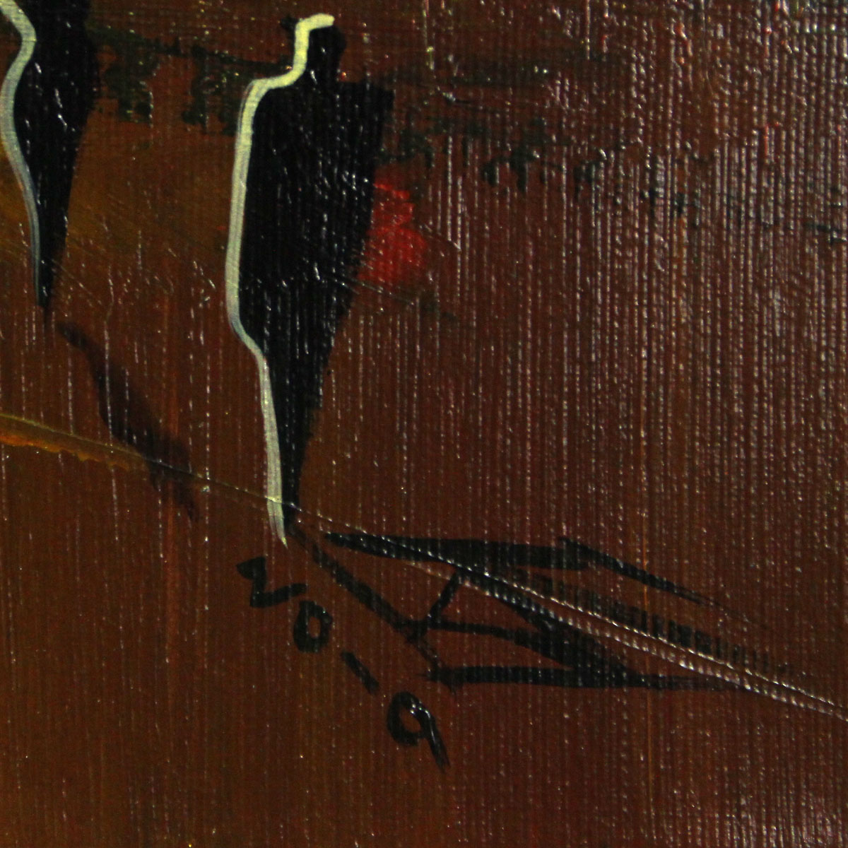 Modernes Gemälde, K. Namazi: "Mystische Abendstimmung I" (A)