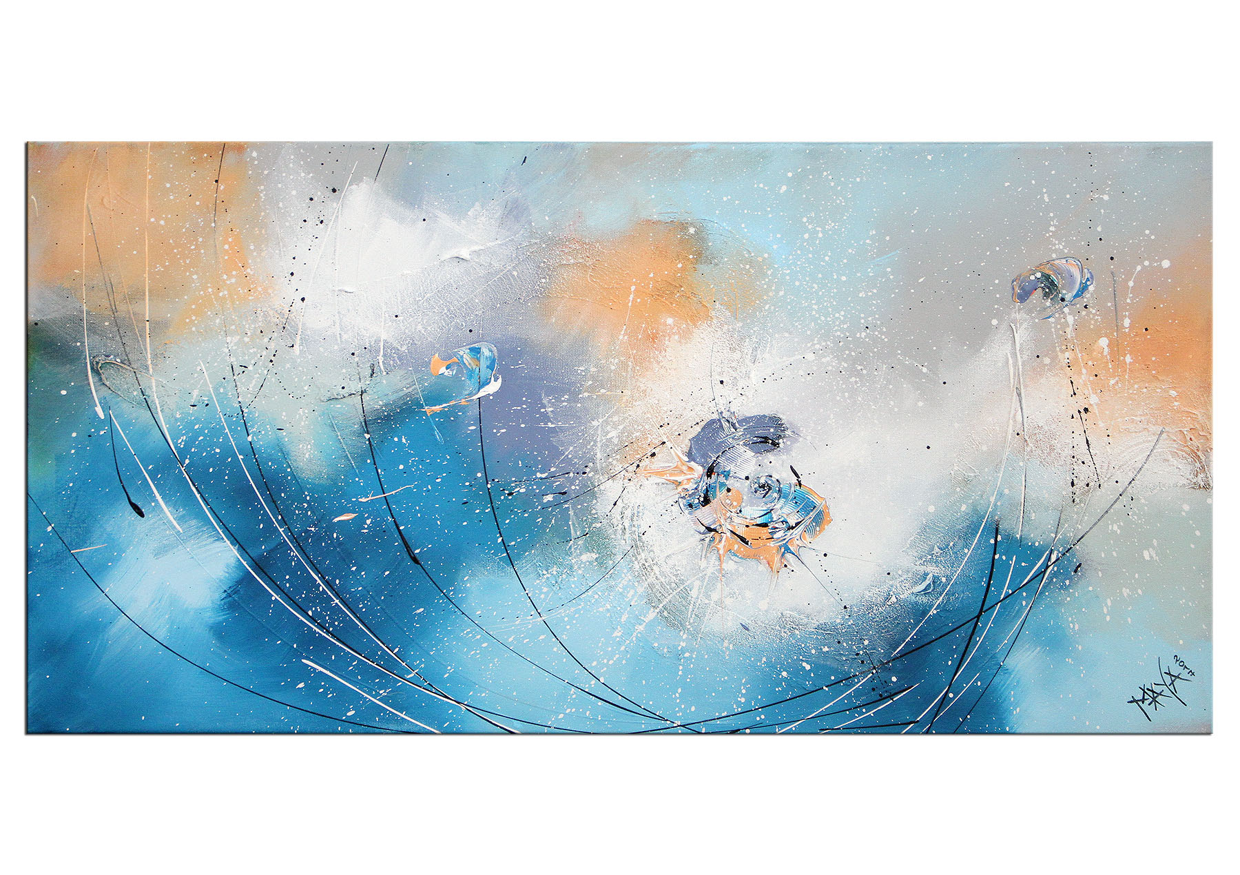 Gemälde abstrakt, Maya: "Sailing II"