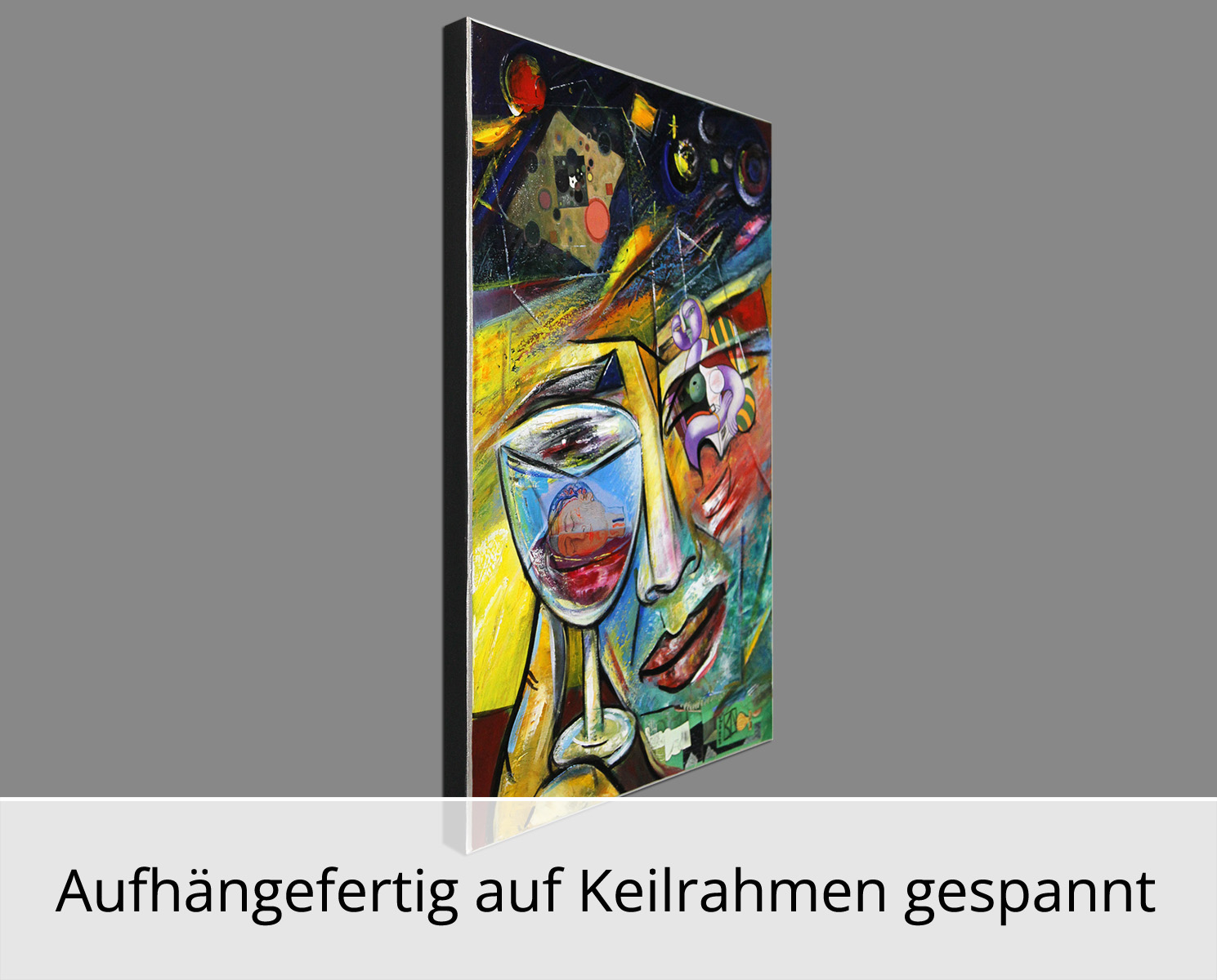 Unikat, modernes Gemälde, K. Namazi: "Universale Sehnsucht I", Original