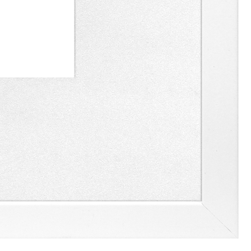 Bilderrahmen/weiß M1525A14-pp6000, inkl. MG & PP/weiß, Falzmaß 40x50 cm, Bildausschnitt exakt: 29,4 x 41,7 cm