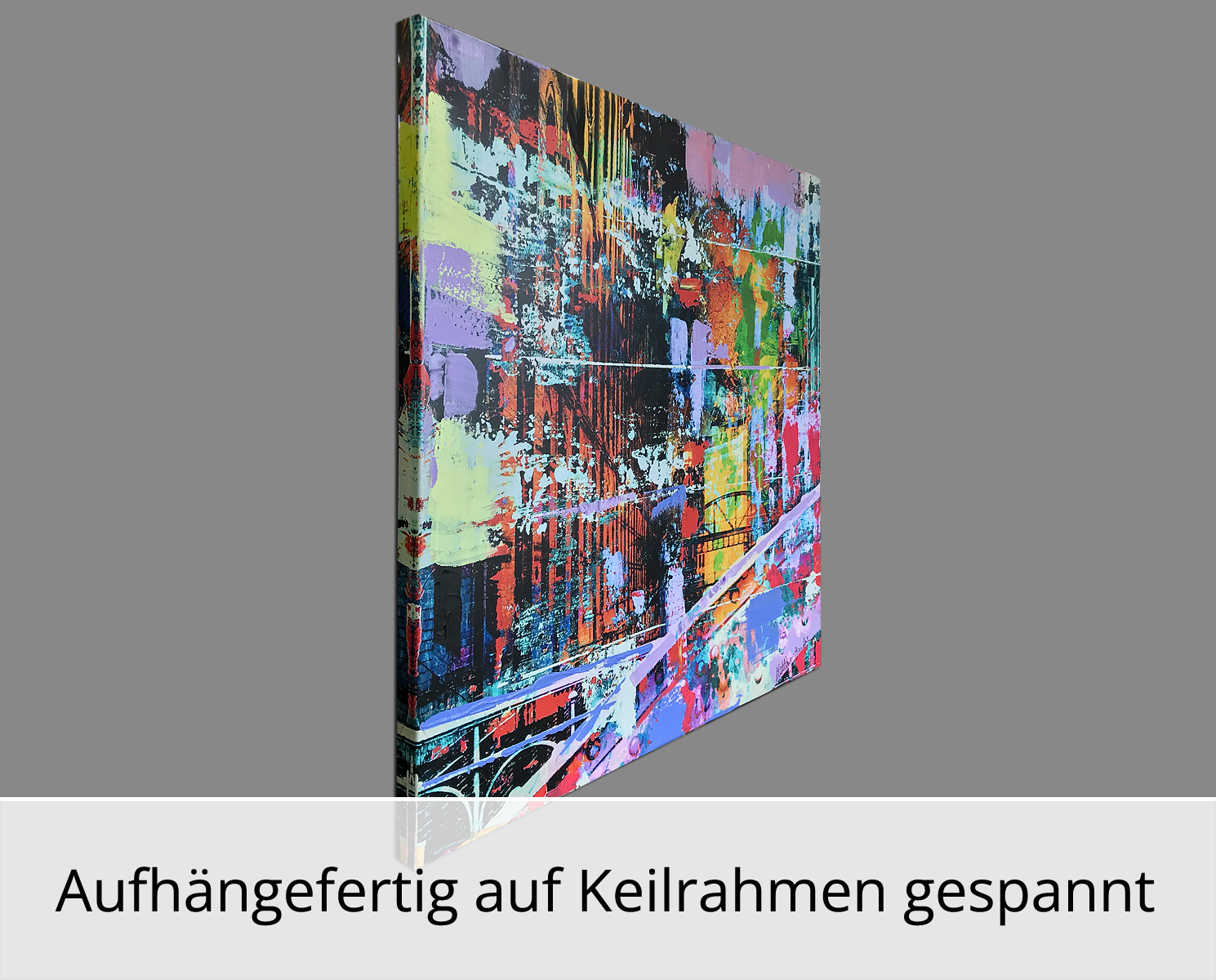 H. Mühlbauer-Gardemin: "Speicherstadt Hamburg", Moderne Pop Art, Original/serielles Unikat